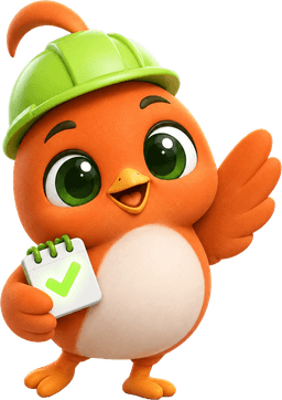 Mascote do Casa em Dia acenando